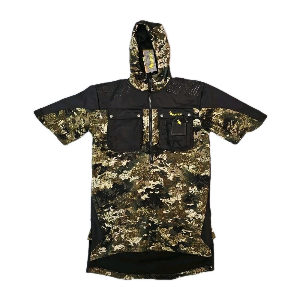 Huntech Butchers Coat Military Green Short Sleeve Hunting Mens Large NWT